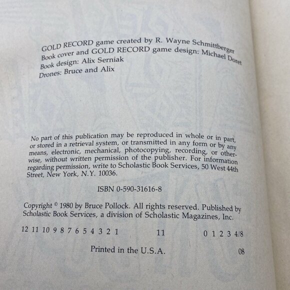 Vtg 1980 The Rock n Roll Fun Book by Bruce Pollock Scholastic Books Eagles Cars - Picture 4 of 12